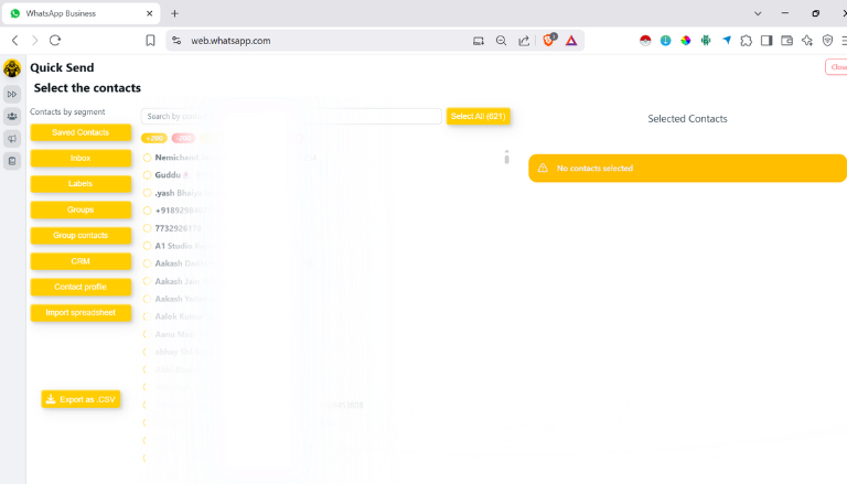 Whatsapp Bulk Message